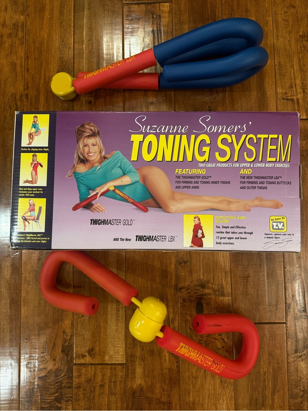 Suzanne Sommers ThighMaster LBX & ThighMaster Gold Toning System 2 pc set